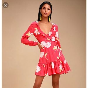 Billabong wrap mini dress